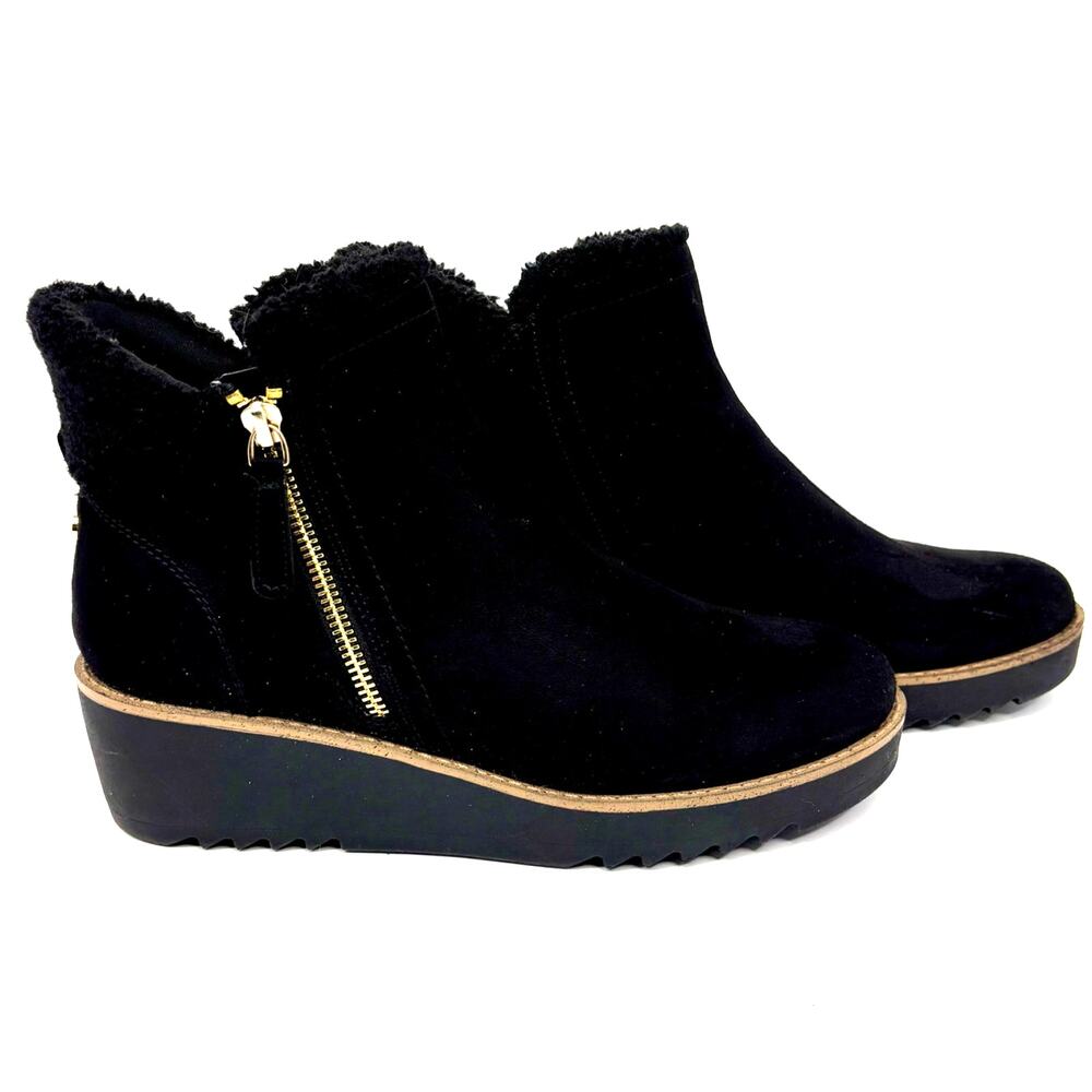 Bandolino Black Wedge Ankle Booties